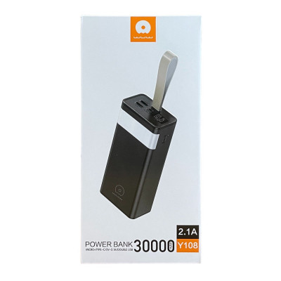Зовнішній акумулятор WUW Y108 30000 mAh black Зовнішній акумулятор WUW Y108 30000 mAh black