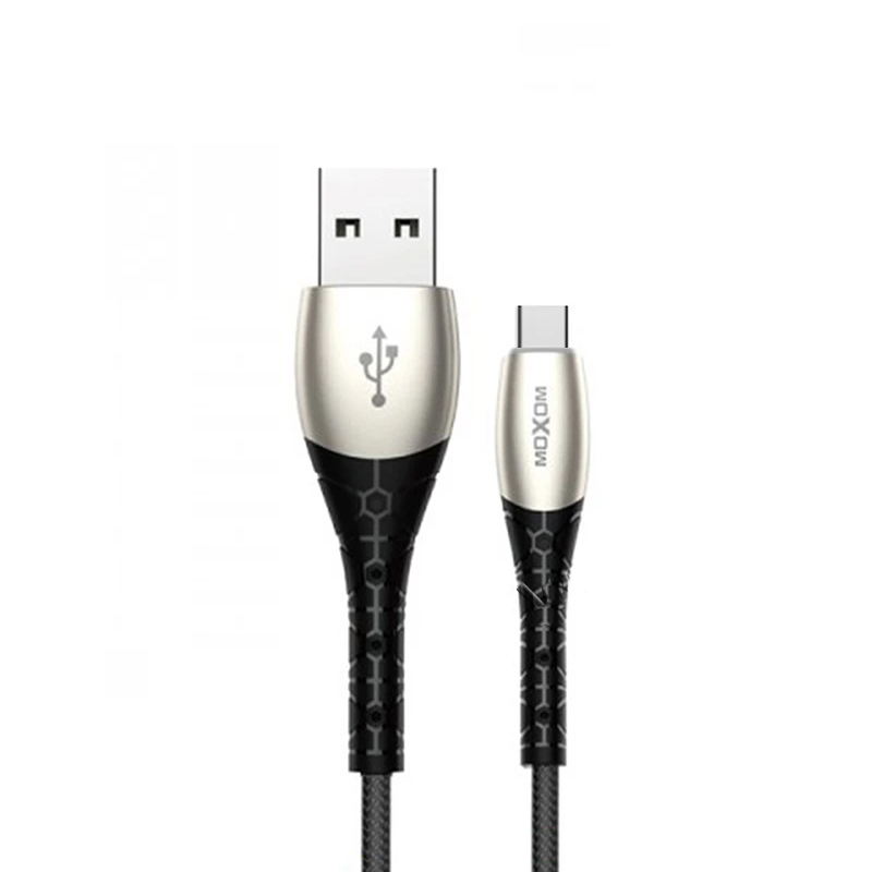 USB кабель Moxom CC-66 Type-C silver-black