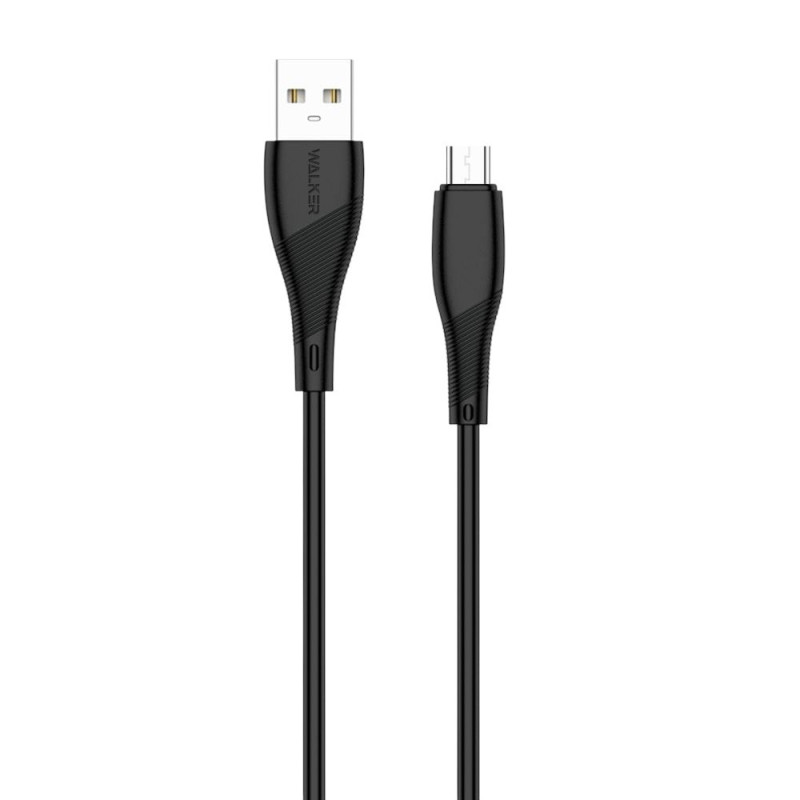 USB кабель Walker C345 microUSB black