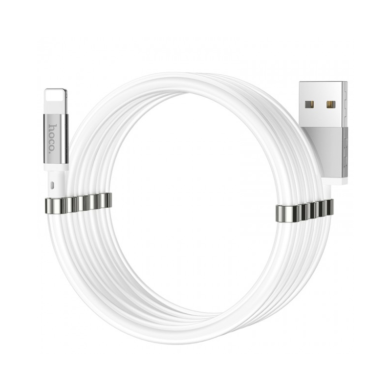 USB кабель Hoco U91 Magnetic Lightning white