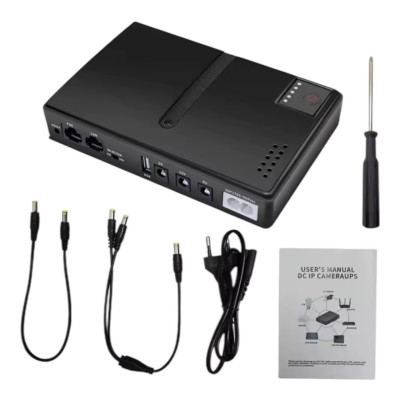 Power Bank UPS 5V/9V/12V для Роутеров DC1018L 8800mAh black Power Bank UPS 5V/9V/12V для Роутеров DC1018L 8800mAh black