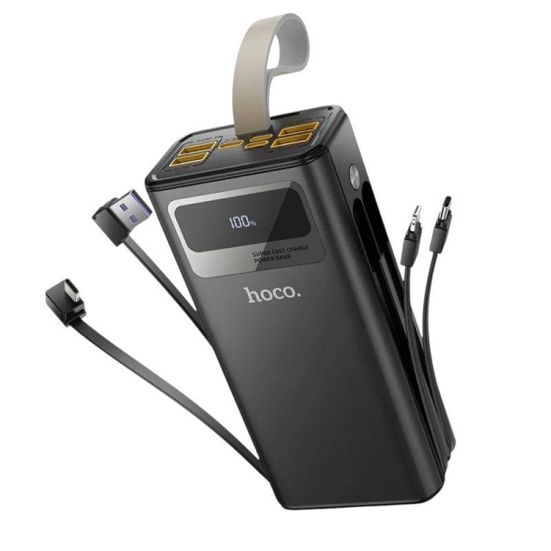 Зовнішній акумулятор Hoco DB58 30000 mAh 22.5W black Зовнішній акумулятор Hoco DB58 30000 mAh 22.5W black