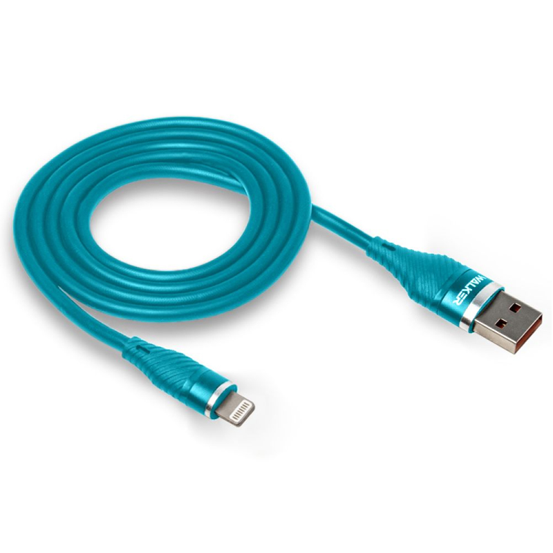 USB кабель Walker C735 Lightning blue