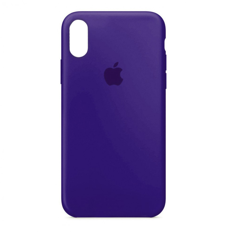 Накладка Original Silicone Case iPhone X, XS purple