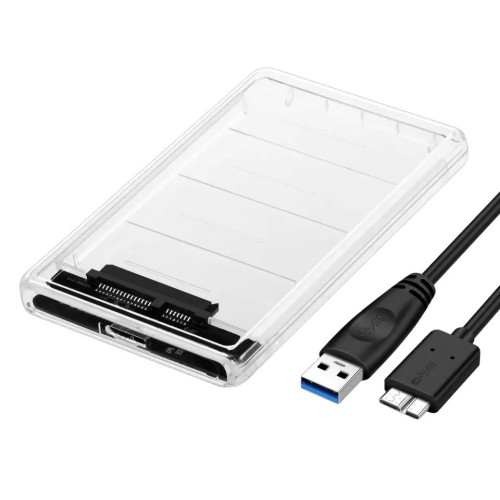 Зовнішня кишеня 2,5 дюйма USB3.0 transparent Зовнішня кишеня 2,5 дюйма USB3.0 transparent