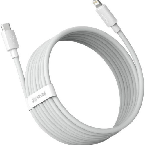 USB кабель Baseus Type-C to Lightning TZCATLZJ-02 white, 2pcs, 1.5m USB кабель Baseus Type-C to Lightning TZCATLZJ-02 white, 2pcs, 1.5m