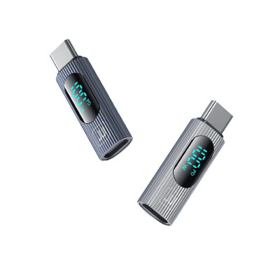 Адаптер Tape-C male to Type-C female smart digital display Адаптер Tape-C male to Type-C female smart digital display