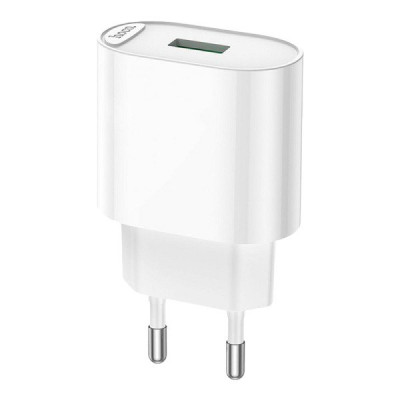 Зарядний пристрій Hoco C109A USB-A 3A, 18W, QC3.0 white Зарядний пристрій Hoco C109A USB-A 3A, 18W, QC3.0 white