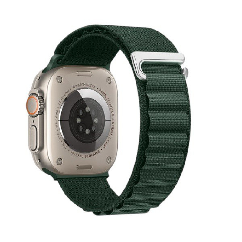 Ремінець для Apple Watch Hoco iWatch WA20 42, 44, 45, 49 dark olive green