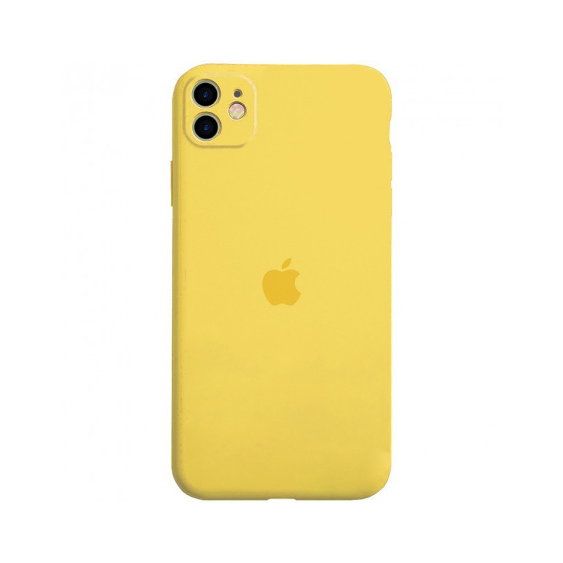 Накладка Original Silicone Case iPhone 11 Pro Max yellow Close Camera