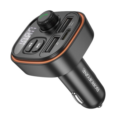 FM трансмітер Bluetooth Borofone BC59 black FM трансмітер Bluetooth Borofone BC59 black