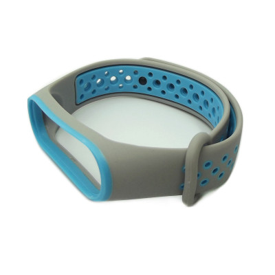 Ремінець для Xiaomi Mi Band 3, 4 Nike design gray-blue Ремінець для Xiaomi Mi Band 3, 4 Nike design gray-blue