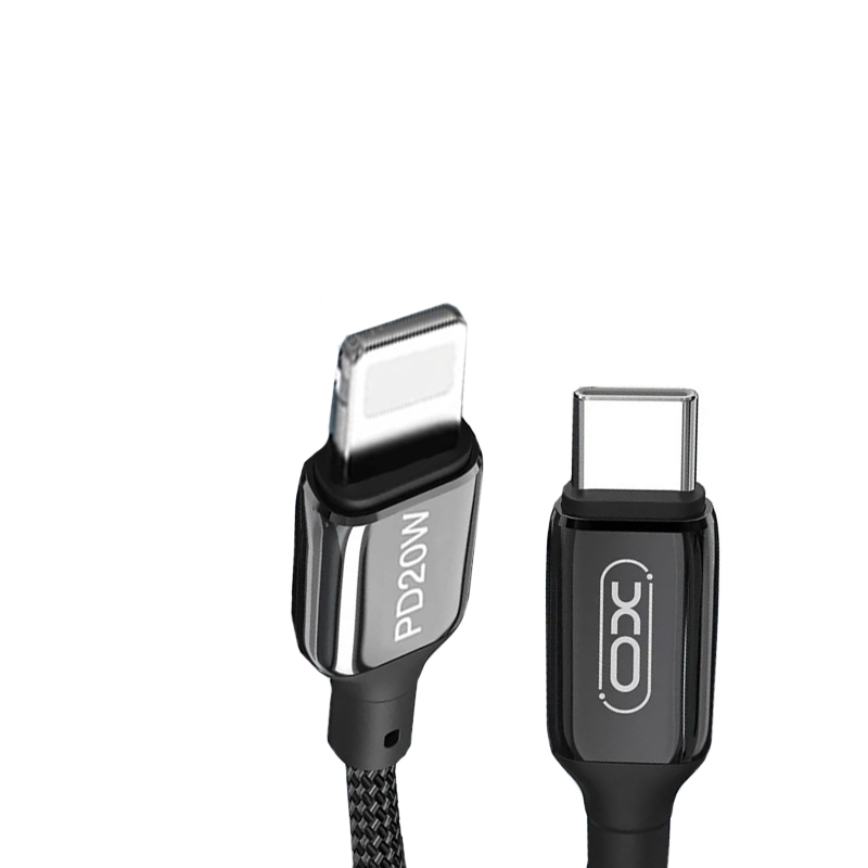 USB кабель XO NB-Q180A Type-C на Lightning PD black