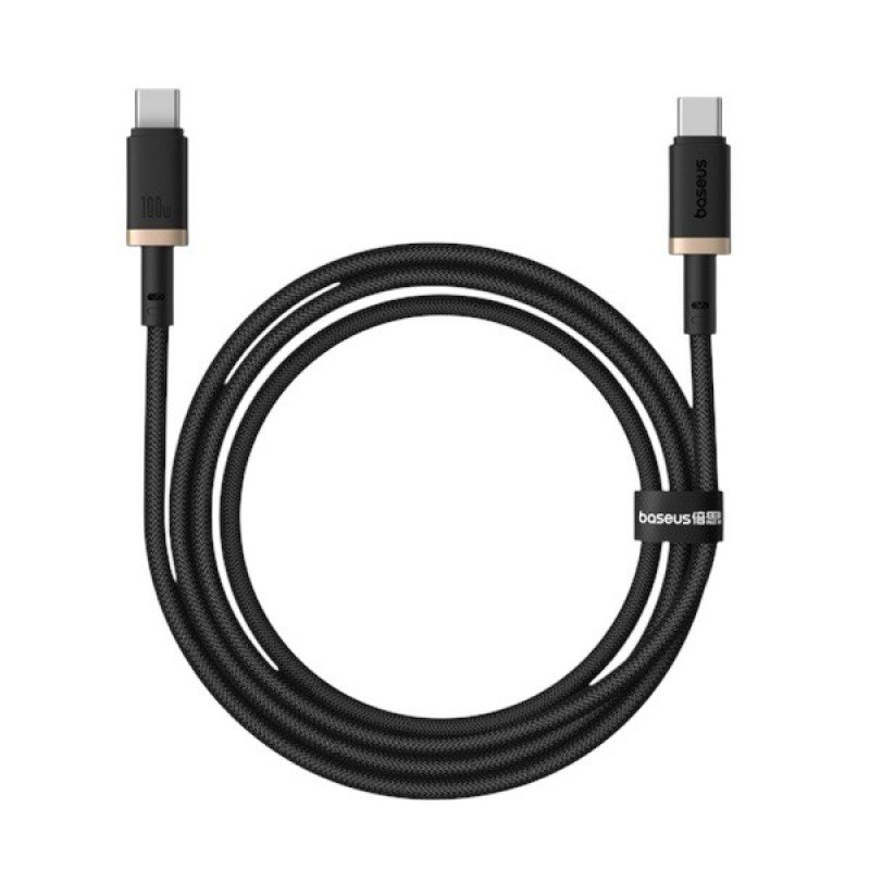 USB кабель Baseus Type-C to Type-C P10377803U01-00 black gold USB кабель Baseus Type-C to Type-C P10377803U01-00 black gold
