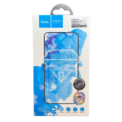Захисне скло Glass iPhone 12 Pro Max Hoco A34 Large Arc black Захисне скло Glass iPhone 12 Pro Max Hoco A34 Large Arc black