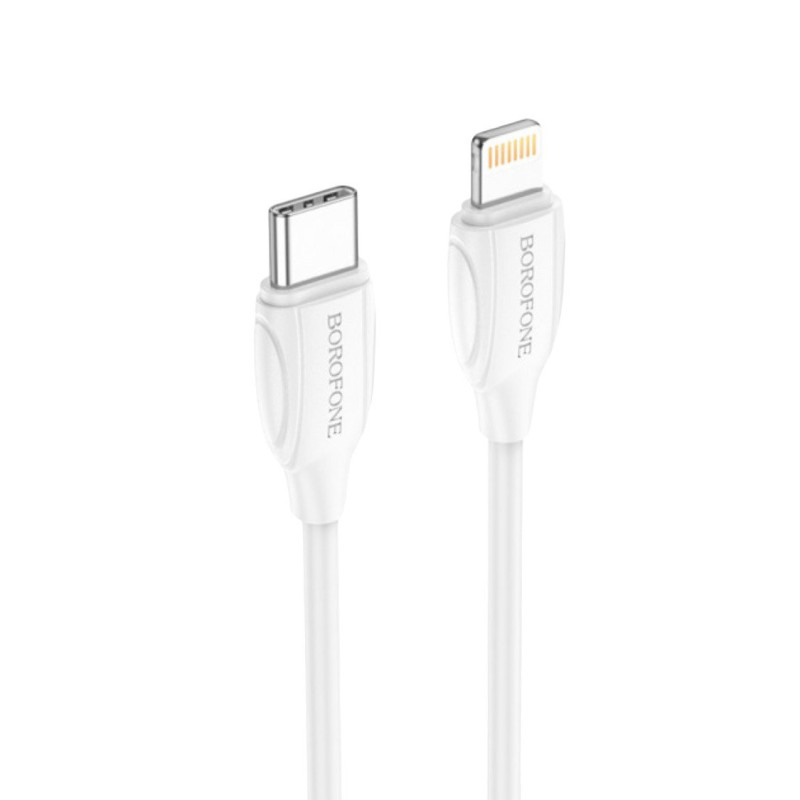 USB кабель Borofone BX19 Type-C to Lightning white