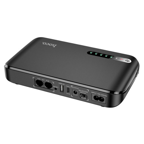 Power Bank UPS Hoco 5V/9V/12V 18W для Роутеров DB62 20000mAh Smart Mini UPS black Power Bank UPS Hoco 5V/9V/12V 18W для Роутеров DB62 20000mAh Smart Mini UPS black