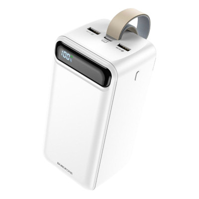 Зовнішній акумулятор Borofone BJ14D PD 20W, QC3.0, 50000 mAh white Зовнішній акумулятор Borofone BJ14D PD 20W, QC3.0, 50000 mAh white