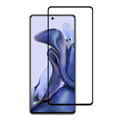 Захисне скло Glass Xiaomi Mi 11T, 11T Pro Full Glue black