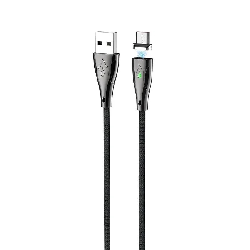 USB кабель Hoco U75 Blaze Magnetic microUSB магнітний gray
