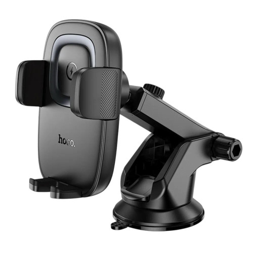 Автотримач Hoco HW32 wireless car 15W в на присосці black