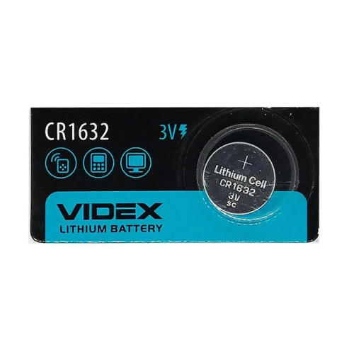 Батарейка Videx CR1632 Lithium 3V 1шт Батарейка Videx CR1632 Lithium 3V 1шт