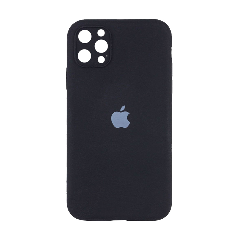 Накладка Original Silicone Case iPhone 12 Pro black Close Camera