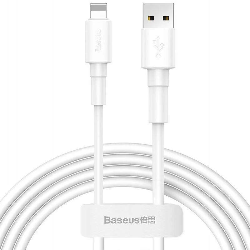USB кабель Baseus CALSW-02 1 метр Lightning white