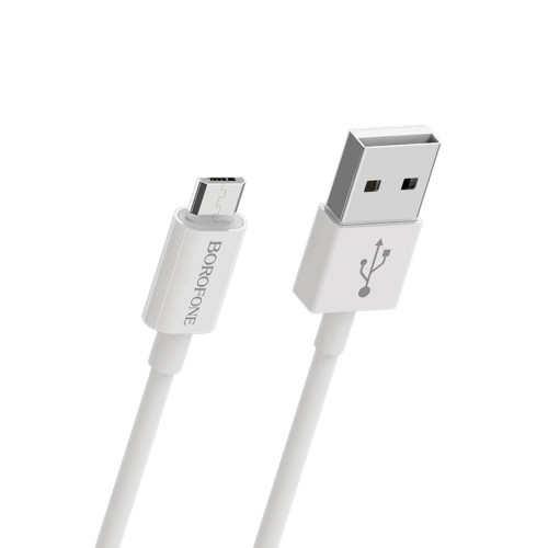 USB кабель Borofone BX22 microUSB white USB кабель Borofone BX22 microUSB white