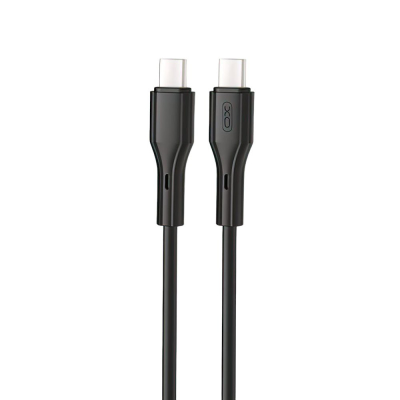 USB кабель XO NB-Q231B 60W Type-C to Type-C black