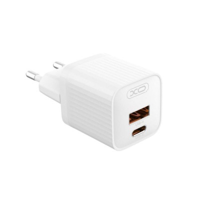 Зарядний пристрій XO L147 USB-C PD20W, USB-A white Зарядний пристрій XO L147 USB-C PD20W, USB-A white
