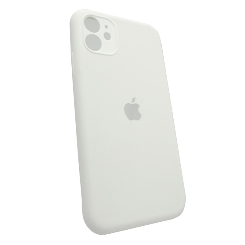Накладка Original Silicone Case iPhone 11 white Close Camera