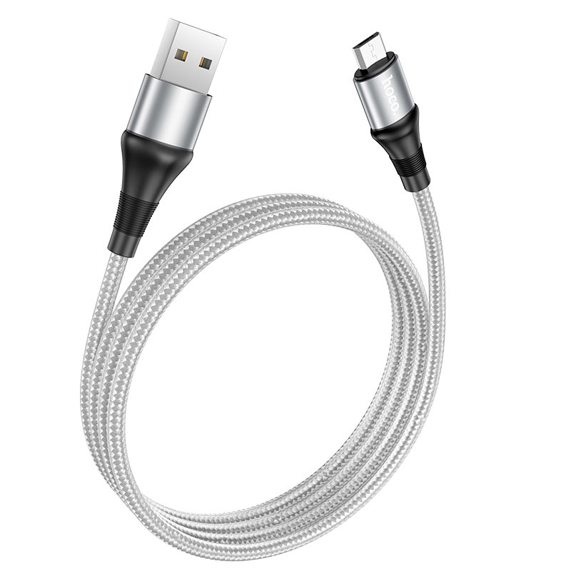 USB кабель Hoco X50 Excellent microUSB gray