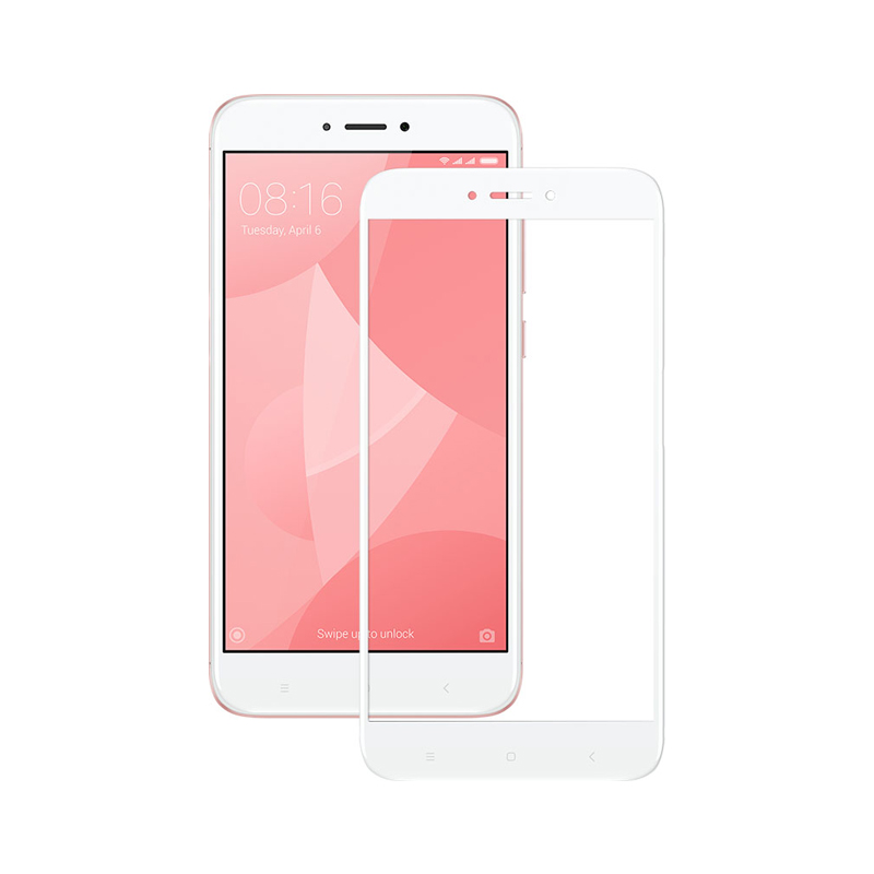 Захисне скло Glass Xiaomi Redmi 4X, Redmi Go, Redmi 5A Full Glue white