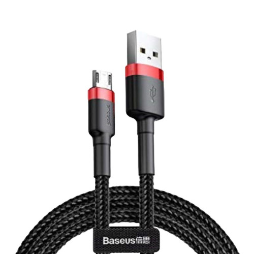 USB кабель Baseus CAMKLF-C91 microUSB black red 2 метри USB кабель Baseus CAMKLF-C91 microUSB black red 2 метри