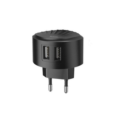 Зарядний пристрій Hoco C67A 2 USB 2100 mA black Зарядний пристрій Hoco C67A 2 USB 2100 mA black