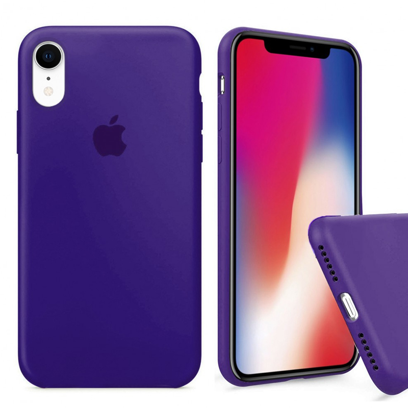 Накладка Original Silicone Case iPhone XR violet