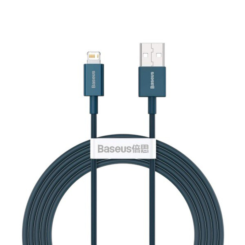 USB кабель Baseus CALYS-C03 Lightning blue 2m