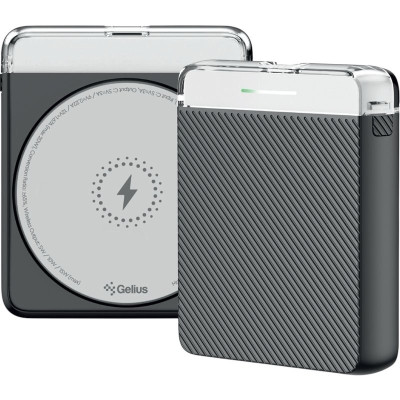 Зовнішній акумулятор Gelius Avelon Magnetic Wireless Charge GP-PBW301 15W 5000mAh Зовнішній акумулятор Gelius Avelon Magnetic Wireless Charge GP-PBW301 15W 5000mAh