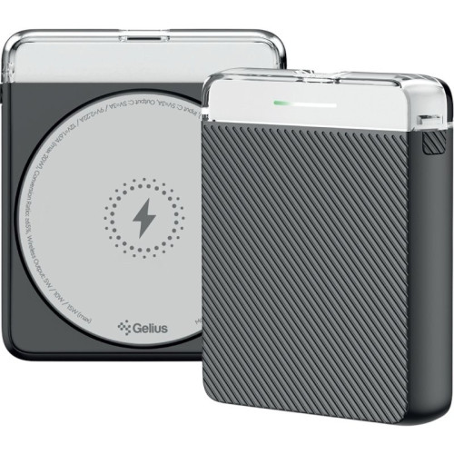Зовнішній акумулятор Gelius Avelon Magnetic Wireless Charge GP-PBW301 15W 5000mAh Зовнішній акумулятор Gelius Avelon Magnetic Wireless Charge GP-PBW301 15W 5000mAh