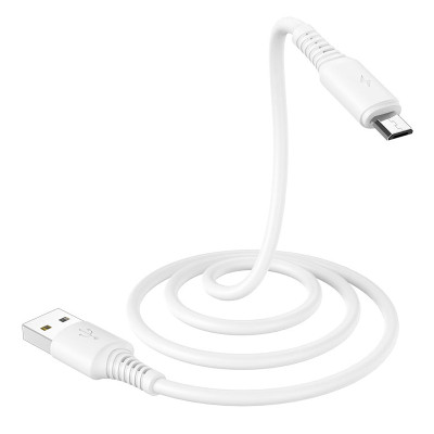 USB кабель Borofone BX47 microUSB white