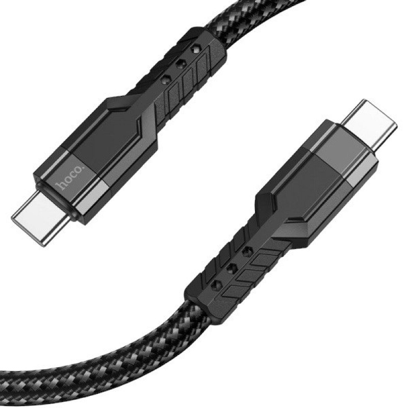 USB кабель Hoco U110 Type-C to Type-C 1.2m black