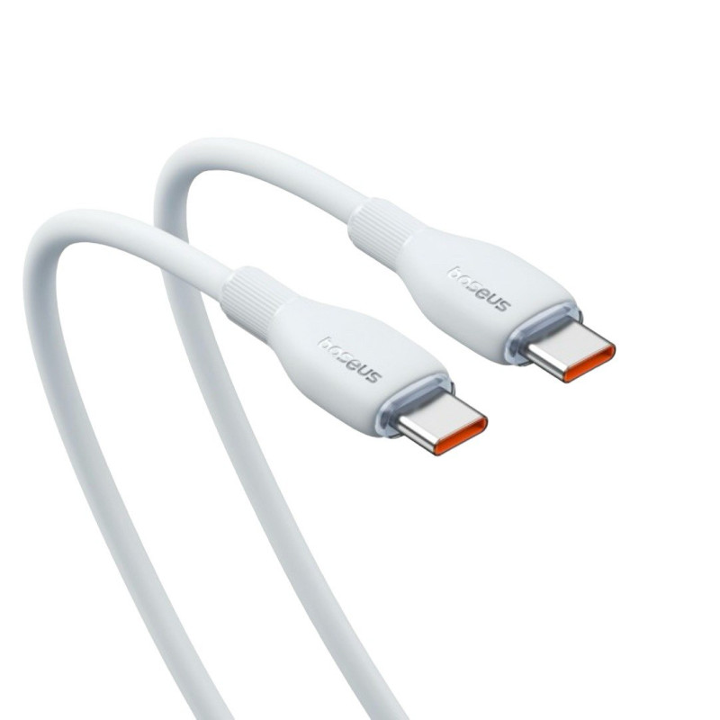 USB кабель Baseus Type-C to Type-C P10355702221-01 100W white 2 метри
