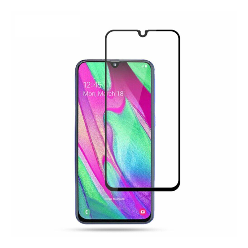 Захисне скло Glass Samsung A40, A405, A01. A015 Full Glue black