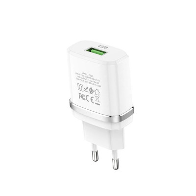 Зарядний пристрій Hoco C12Q 2 USB 2100 mA QC3.0 white Зарядний пристрій Hoco C12Q 2 USB 2100 mA QC3.0 white