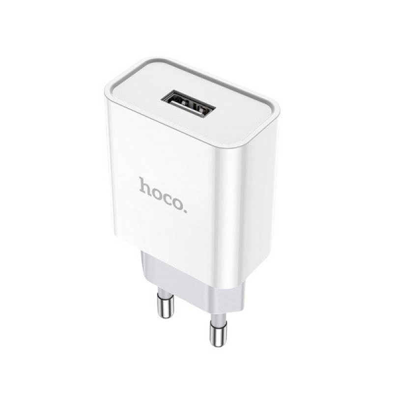 Зарядний пристрій Hoco C81A USB-A, 2.1A white