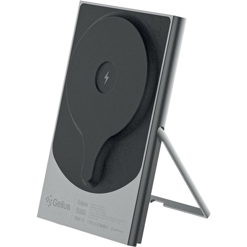 Зовнішній акумулятор Gelius Eclipse Magnetic Wireless Charge GP-WC014 15W 5000mAh Зовнішній акумулятор Gelius Eclipse Magnetic Wireless Charge GP-WC014 15W 5000mAh
