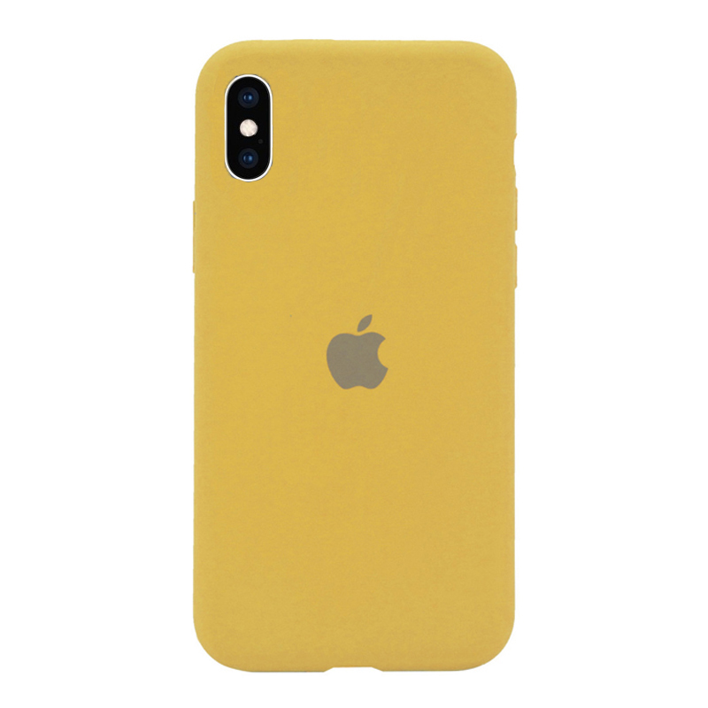 Накладка Original Silicone Case iPhone X, XS caramel