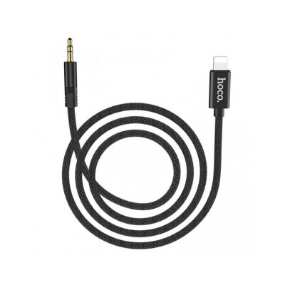 Перехідник iPhone Lightning на AUX 3.5 Hoco UPA13 black Перехідник iPhone Lightning на AUX 3.5 Hoco UPA13 black