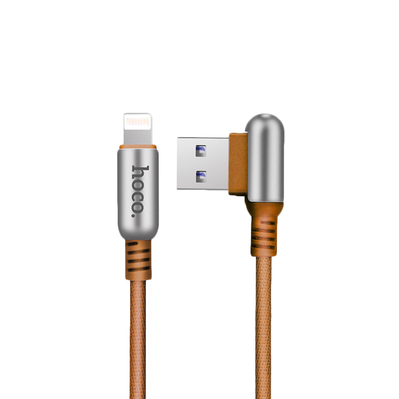 USB кабель Hoco U17 Capsule Lightning brown